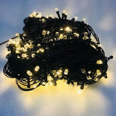 Dây Đèn Nháy Kim Cương 40m Nhiều Màu Chống Nước - Trang Trí Ngoài Trời Noel Tết 5