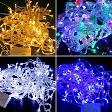 Dây Đèn Nháy Kim Cương 40m Nhiều Màu LED Chống Nước Trang Trí Noel Tết Giá 59.000 2
