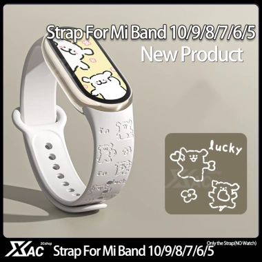 Dây Đeo 3D Laser Dập Nổi Silicon cho Xiaomi Mi Band 5-10 - Giá chỉ 32.000đ, Thay Thế Dễ Dàng, Siêu Bền