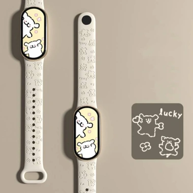 Dây Đeo 3D Laser Dập Nổi Silicon cho Xiaomi Mi Band 5-10 - Giá chỉ 32.000đ, Thay Thế Dễ Dàng, Siêu Bền 6