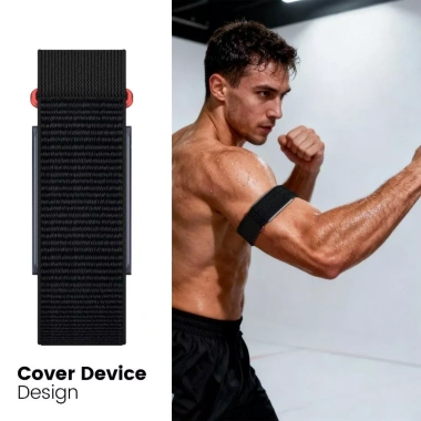 Dây đeo AHYS Bicep Band Nylon thoáng khí, điều chỉnh cho Amazfit Helio - 154k 5