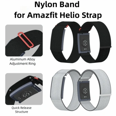 Dây đeo AHYS Bicep Band Nylon thoáng khí, điều chỉnh cho Amazfit Helio - 154k 7