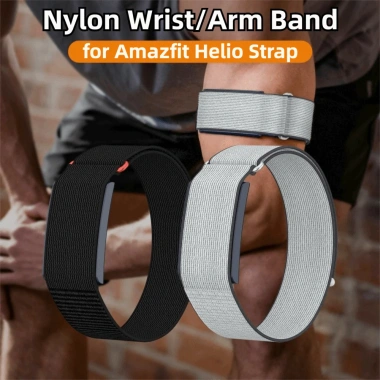 Dây đeo AHYS Bicep Band Nylon thoáng khí, điều chỉnh cho Amazfit Helio - 154k 8