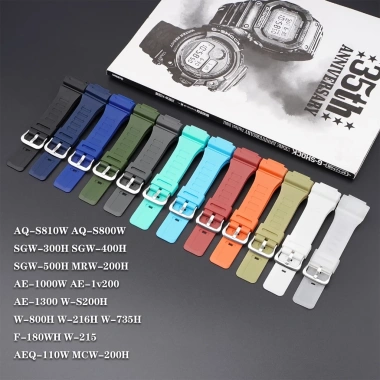 Dây Đeo Cao Su 18mm YIFILM Thay Thế Đồng Hồ Casio W‑S200H 215 216H 5.208 SGW‑300H 400H - Giá chỉ 79.550₫