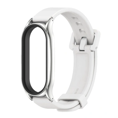 Dây Đeo Cao Su Mi Band 10-3 Mặt Kim Loại, Khung Thép Không Gỉ, Mềm Hơn Dây Z, CHÍNH HÃNG