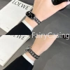 Dây đeo cổ tay 12mm kim loại không gỉ cho Xiaomi Mi Band 10/9/8/7/6/5/4/3 NFC - Vòng kim cương sang trọng 7