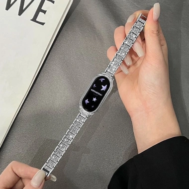 Dây đeo cổ tay 12mm kim loại không gỉ cho Xiaomi Mi Band 10/9/8/7/6/5/4/3 NFC - Vòng kim cương sang trọng 10 Dây đeo cổ tay 12mm kim loại không gỉ cho Xiaomi Mi Band 10/9/8/7/6/5/4/3 NFC - Vòng kim cương sang trọng 10