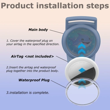 Dây đeo cổ tay AirTag chống nước cho trẻ, vòng nylon co giãn có giá đỡ, vỏ bảo vệ GPS Tracker - 29.333đ 4 Dây đeo cổ tay AirTag chống nước cho trẻ, vòng nylon co giãn có giá đỡ, vỏ bảo vệ GPS Tracker - 29.333đ 4