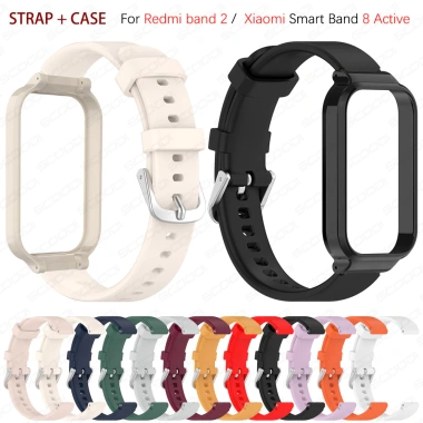 Dây đeo cổ tay silicon mềm vỏ cho Xiaomi Smart Band 9 & 8, Redmi Band 3 - Thể thao, giá ưu đãi 47.500 VND