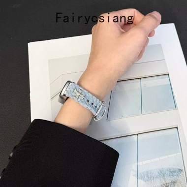 Dây đeo Corduroy thủ công cho Xiaomi 10 9 8, Band10 – Điều chỉnh, gốm, giá 111.100 6