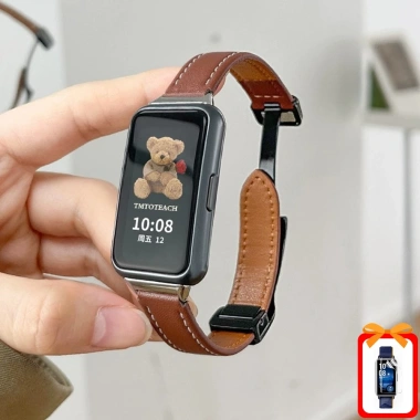 Dây đeo da cao cấp thay thế cho Huawei Band 10-9-8-7-6, Honor Band 7-6 - Giá chỉ 236.177 VND