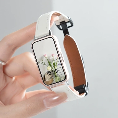Dây đeo da cao cấp thay thế cho Huawei Band 10-9-8-7-6, Honor Band 7-6 - Giá chỉ 236.177 VND 2