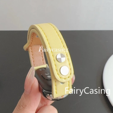 Dây đeo da mỏng xanh lá cho Mi Band 10/9/8/7/6/5/4/3 – Giá 62.699₫