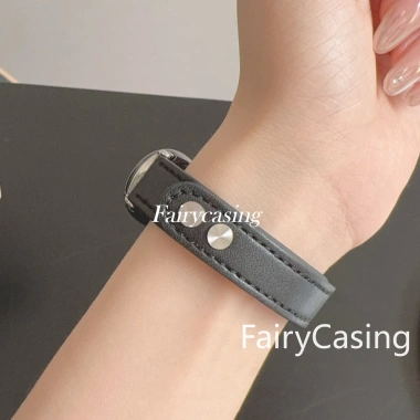 Dây đeo da mỏng xanh lá cho Mi Band 10/9/8/7/6/5/4/3 – Giá 62.699₫