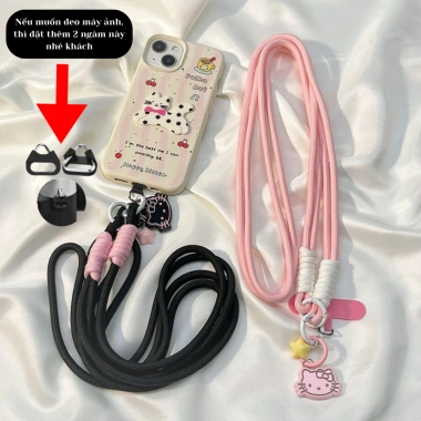 Dây Đeo Đa Năng Charm Mèo và Móc Khóa - Phù Hợp Mọi Loại Ốp Điện Thoại, Giá Ưu Đãi 27.550₫