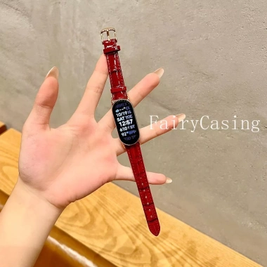 Dây đeo da nút tre sáng mặt cho Xiaomi Mi Band 10-9-8-7-6-5-4-3, vòng đeo tay NFC Band - Giá chỉ 73.700đ