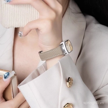Dây đeo da thật cao cấp cho Xiaomi Mi Band 10NFC - Eo nhỏ, nam nữ, giảm giá 2