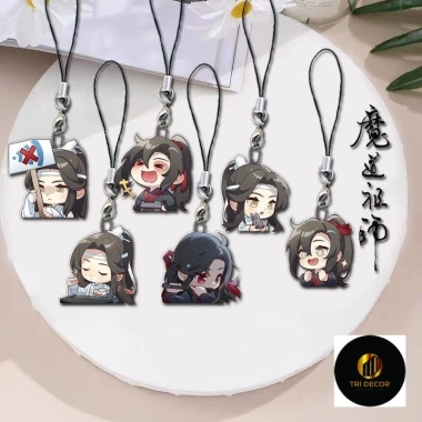 Dây Đeo Điện Thoại Acrylic Mo Dao Zu Shi Meme Phiên Bản Q Pendent MDZS Lan Wangji và Wei Wuxian Giá 19.900 VND