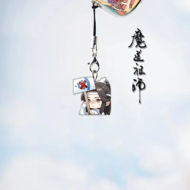 Dây Đeo Điện Thoại Acrylic Mo Dao Zu Shi Meme Phiên Bản Q Pendent MDZS Lan Wangji và Wei Wuxian Giá 19.900 VND