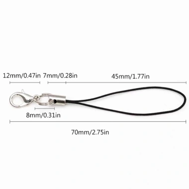 Dây đeo điện thoại polyester kèm móc khóa tiện lợi - Bảo vệ, dễ dùng, giá ưu đãi 2
