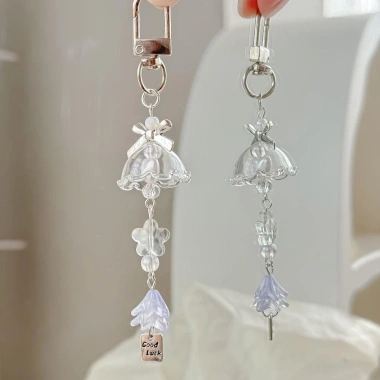 Dây đeo điện thoại SEIZ6O cá vàng may mắn DIY chống mất, thiết kế hoa cho cô gái - Giá 46.200₫ 3