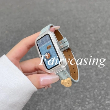 Dây đeo đồng hồ cao bồi gấu nhỏ cho Huawei Band 10/9/8, Honor Band 9 - 81.400₫
