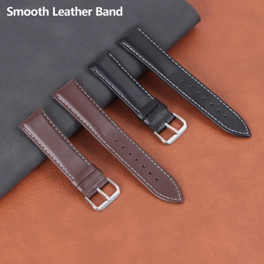 Dây đeo đồng hồ da bò hoa văn trơn, khóa kim, vòng tay mềm 8 màu, đa dạng size 12‑22mm - Giá chỉ 60.502₫