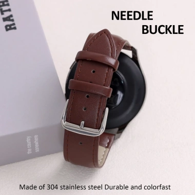 Dây đeo đồng hồ da bò hoa văn trơn, khóa kim, vòng tay mềm 8 màu, đa dạng size 12‑22mm - Giá chỉ 60.502₫