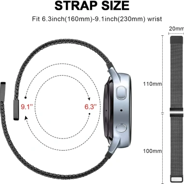 Dây đeo đồng hồ Milanese thép không gỉ cho Amazfit Balance 2 - Giá chỉ 68.673₫