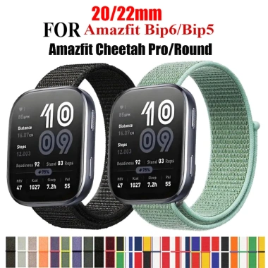 Dây đeo đồng hồ Nylon 20/22mm cho Amazfit Bip 6, Bip 5, Cheetah Pro giá ưu đãi 54.533