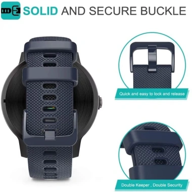 Dây đeo đồng hồ silicon 18-22mm cho Garmin Venu 3, Vivoactive 3/4, Forerunner 245 - Giá ưu đãi 80.214₫