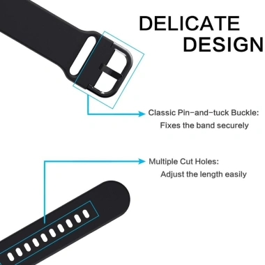 Dây Đeo Đồng Hồ Silicon Haylou Solar Plus RT3 RT2 RS3 RS4 - Thể Thao, Thoáng Khí