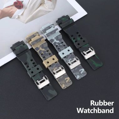 Dây đeo đồng hồ silicon ngụy trang cho Casio G-SHOCK GA-110, GA100, GA120, GA-140, GA-150, GA300 - Giá 93.500 VND 3