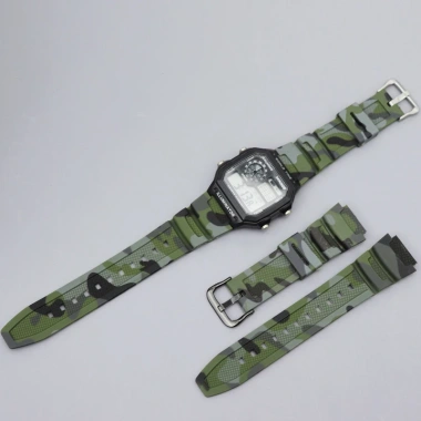 Dây đeo đồng hồ YIFILM cao su mềm 18mm rằn ri - Casio W-218H/800H/735H - 68.138₫