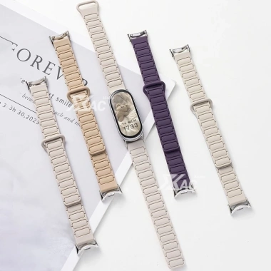 Dây đeo gốm cho Xiaomi Mi Smart Band 8‑10, có thể giặt, thể thao, phù hợp nữ, giảm giá