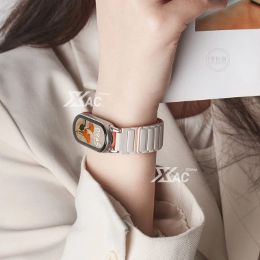 Dây đeo gốm cho Xiaomi Mi Smart Band 8‑10, có thể giặt, thể thao, phù hợp nữ, giảm giá