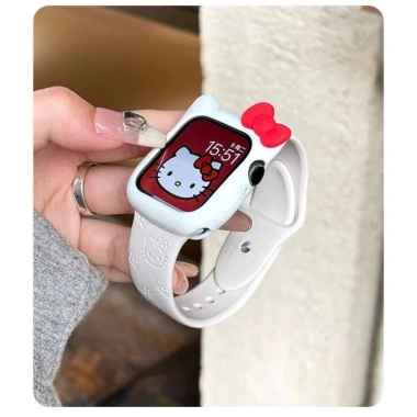 Dây đeo Hello Kitty silicon khắc hình hoạt hình cho Apple Watch Ultra Series 10‑2, 38‑49mm, giảm giá 108.900đ 5 Dây đeo Hello Kitty silicon khắc hình hoạt hình cho Apple Watch Ultra Series 10‑2, 38‑49mm, giảm giá 108.900đ 5