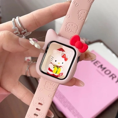 Dây đeo Hello Kitty silicon khắc hình hoạt hình cho Apple Watch Ultra Series 10‑2, 38‑49mm, giảm giá 108.900đ 10 Dây đeo Hello Kitty silicon khắc hình hoạt hình cho Apple Watch Ultra Series 10‑2, 38‑49mm, giảm giá 108.900đ 10