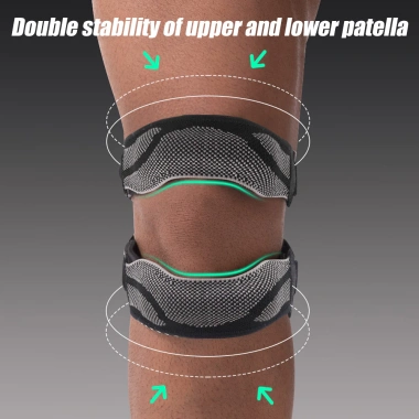 Dây đeo hỗ trợ gân bánh chè điều chỉnh, unisex, ổn định chạy bộ & bóng rổ 6