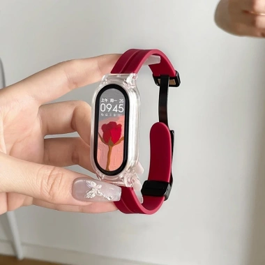 Dây đeo khóa gấp từ tính silicon cho Xiaomi Mi Band 10-3, giá chỉ 85.800₫ 2