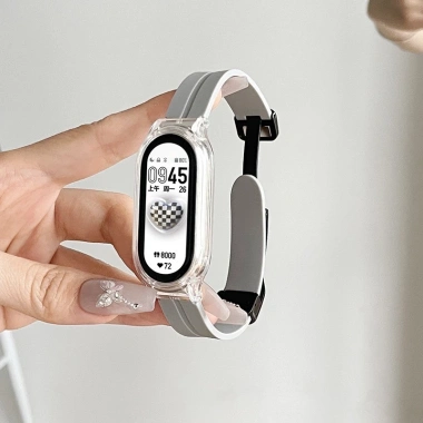Dây đeo khóa gấp từ tính silicon cho Xiaomi Mi Band 10-3, giá chỉ 85.800₫ 5