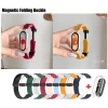 Dây đeo khóa từ tính gốm cho Xiaomi Mi Band 10/9/8 – Thời trang màu trơn, giảm giá