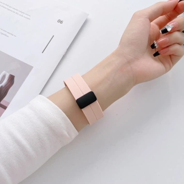 Dây đeo khóa từ tính gốm cho Xiaomi Mi Band 10/9/8 – Thời trang màu trơn, giảm giá