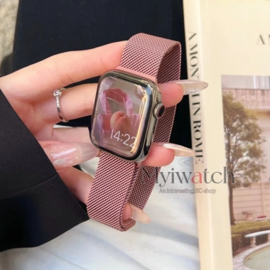 Dây đeo kim loại Gradient cho iWatch 38-46mm, phù hợp mọi series 11-2, giảm giá 21%