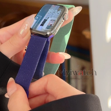 Dây đeo kim loại Gradient cho iWatch 38-46mm, phù hợp mọi series 11-2, giảm giá 21%