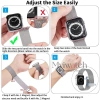 Dây đeo kim loại Gradient cho iWatch 38-46mm, phù hợp mọi series 11-2, giảm giá 21% 9