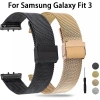 Dây Đeo Kim Loại Không Gỉ Thoáng Khí cho Galaxy Fit 3 SM-R390 Vòng Tay Correa