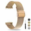 Dây Đeo Kim Loại Không Gỉ Thoáng Khí cho Galaxy Fit 3 SM-R390 Vòng Tay Correa 2