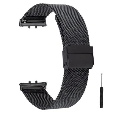 Dây Đeo Kim Loại Không Gỉ Thoáng Khí cho Galaxy Fit 3 SM-R390 Vòng Tay Correa 8