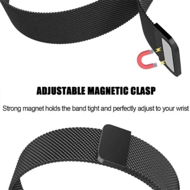 Dây đeo kim loại không gỉ, từ tính, thay thế cho Amazfit Bip 6, Bip 5, Bip 3, 3Pro - 22mm/20mm, giá chỉ 66.335₫